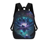 sinyumoney Mochila Escolar Impresa En 3D 17inch Mochila Infantil Cosmic Lotus Bloom-10 Bolsas Para Libros Bolsas De Viaje De Alta Capacidad Para Niños/estudiantes/adultos