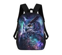 sinyumoney Mochila Escolar Impresa En 3D 17inch Mochila Infantil Cosmic Owl Art Print-1 Bolsas Para Libros Bolsas De Viaje De Alta Capacidad Para Niños/estudiantes/adultos