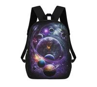 sinyumoney Mochila Escolar Impresa En 3D 17inch Mochila Infantil Cosmic Planets in Space-3 Bolsas Para Libros Bolsas De Viaje De Alta Capacidad Para Niños/estudiantes/adultos