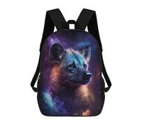 sinyumoney Mochila Escolar Impresa En 3D 17inch Mochila Infantil Cosmic Wolf Portrait-37 Bolsas Para Libros Bolsas De Viaje De Alta Capacidad Para Niños/estudiantes/adultos