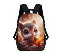 sinyumoney Mochila Escolar Impresa En 3D 17inch Mochila Infantil Cute Squirrel in Autumn Bolsas Para Libros Bolsas De Viaje De Alta Capacidad Para Niños/estudiantes/adultos