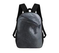 sinyumoney Mochila Escolar Impresa En 3D 17inch Mochila Infantil Dark Fantasy Dragon Artwork -1 Bolsas Para Libros Bolsas De Viaje De Alta Capacidad Para Niños/estudiantes/adultos
