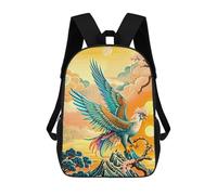 sinyumoney Mochila Escolar Impresa En 3D 17inch Mochila Infantil Eagle in Chinese Style Artwork Bolsas Para Libros Bolsas De Viaje De Alta Capacidad Para Niños/estudiantes/adultos