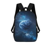 sinyumoney Mochila Escolar Impresa En 3D 17inch Mochila Infantil Earth in Space Wallpaper Bolsas Para Libros Bolsas De Viaje De Alta Capacidad Para Niños/estudiantes/adultos