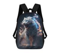 sinyumoney Mochila Escolar Impresa En 3D 17inch Mochila Infantil Electric Tiger Art Print Bolsas Para Libros Bolsas De Viaje De Alta Capacidad Para Niños/estudiantes/adultos
