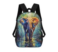 sinyumoney Mochila Escolar Impresa En 3D 17inch Mochila Infantil Elephant Colorful Bolsas Para Libros Bolsas De Viaje De Alta Capacidad Para Niños/estudiantes/adultos