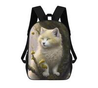 sinyumoney Mochila Escolar Impresa En 3D 17inch Mochila Infantil Enchanted Forest Fox Bolsas Para Libros Bolsas De Viaje De Alta Capacidad Para Niños/estudiantes/adultos