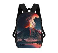 sinyumoney Mochila Escolar Impresa En 3D 17inch Mochila Infantil Eruption Volcano Bolsas Para Libros Bolsas De Viaje De Alta Capacidad Para Niños/estudiantes/adultos