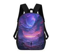 sinyumoney Mochila Escolar Impresa En 3D 17inch Mochila Infantil Fantasy Galaxy Journey Bolsas Para Libros Bolsas De Viaje De Alta Capacidad Para Niños/estudiantes/adultos