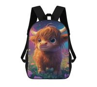 sinyumoney Mochila Escolar Impresa En 3D 17inch Mochila Infantil Fantasy Highland Cow Art Print Bolsas Para Libros Bolsas De Viaje De Alta Capacidad Para Niños/estudiantes/adultos