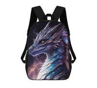 sinyumoney Mochila Escolar Impresa En 3D 17inch Mochila Infantil Galactic Dragon Artwork-11 Bolsas Para Libros Bolsas De Viaje De Alta Capacidad Para Niños/estudiantes/adultos