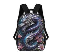 sinyumoney Mochila Escolar Impresa En 3D 17inch Mochila Infantil Galactic Dragon Chronicles Bolsas Para Libros Bolsas De Viaje De Alta Capacidad Para Niños/estudiantes/adultos