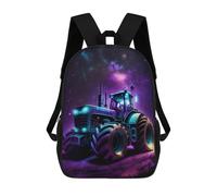 sinyumoney Mochila Escolar Impresa En 3D 17inch Mochila Infantil Galactic Tractor Adventure-7 Bolsas Para Libros Bolsas De Viaje De Alta Capacidad Para Niños/estudiantes/adultos