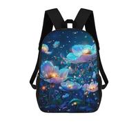 sinyumoney Mochila Escolar Impresa En 3D 17inch Mochila Infantil Glowing Flowers Night Bolsas Para Libros Bolsas De Viaje De Alta Capacidad Para Niños/estudiantes/adultos