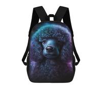 sinyumoney Mochila Escolar Impresa En 3D 17inch Mochila Infantil Glowing Poodle Art Print Bolsas Para Libros Bolsas De Viaje De Alta Capacidad Para Niños/estudiantes/adultos