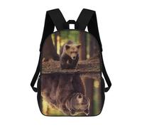 sinyumoney Mochila Escolar Impresa En 3D 17inch Mochila Infantil Grizzly Bear Mindset Bolsas Para Libros Bolsas De Viaje De Alta Capacidad Para Niños/estudiantes/adultos