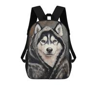 sinyumoney Mochila Escolar Impresa En 3D 17inch Mochila Infantil Husky Dog Hoodie Pet Clothing Bolsas Para Libros Bolsas De Viaje De Alta Capacidad Para Niños/estudiantes/adultos
