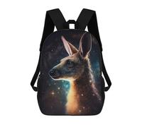 sinyumoney Mochila Escolar Impresa En 3D 17inch Mochila Infantil Kangaroo in Space Bolsas Para Libros Bolsas De Viaje De Alta Capacidad Para Niños/estudiantes/adultos