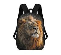 sinyumoney Mochila Escolar Impresa En 3D 17inch Mochila Infantil King of The Jungle Lion -1 Bolsas Para Libros Bolsas De Viaje De Alta Capacidad Para Niños/estudiantes/adultos