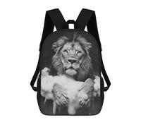 sinyumoney Mochila Escolar Impresa En 3D 17inch Mochila Infantil Lion Bath Time Fun Bolsas Para Libros Bolsas De Viaje De Alta Capacidad Para Niños/estudiantes/adultos