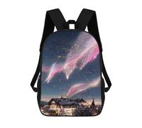 sinyumoney Mochila Escolar Impresa En 3D 17inch Mochila Infantil Magical Winter Wonderland Bolsas Para Libros Bolsas De Viaje De Alta Capacidad Para Niños/estudiantes/adultos