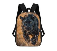 sinyumoney Mochila Escolar Impresa En 3D 17inch Mochila Infantil Majestic Black Panther Bolsas Para Libros Bolsas De Viaje De Alta Capacidad Para Niños/estudiantes/adultos