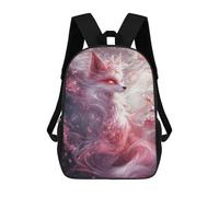 sinyumoney Mochila Escolar Impresa En 3D 17inch Mochila Infantil Mystical Fox with Cherry Blossoms Bolsas Para Libros Bolsas De Viaje De Alta Capacidad Para Niños/estudiantes/adultos