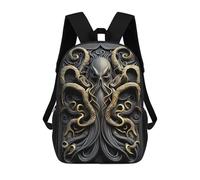 sinyumoney Mochila Escolar Impresa En 3D 17inch Mochila Infantil Mythology Kraken Monster Bolsas Para Libros Bolsas De Viaje De Alta Capacidad Para Niños/estudiantes/adultos