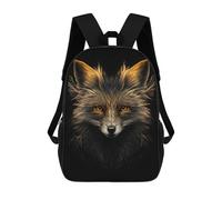 sinyumoney Mochila Escolar Impresa En 3D 17inch Mochila Infantil Raccoon Black Gold Bolsas Para Libros Bolsas De Viaje De Alta Capacidad Para Niños/estudiantes/adultos