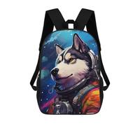 sinyumoney Mochila Escolar Impresa En 3D 17inch Mochila Infantil Space Dog Explorer-156 Bolsas Para Libros Bolsas De Viaje De Alta Capacidad Para Niños/estudiantes/adultos