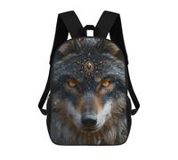 sinyumoney Mochila Escolar Impresa En 3D 17inch Mochila Infantil Spiritual Wolf Bolsas Para Libros Bolsas De Viaje De Alta Capacidad Para Niños/estudiantes/adultos