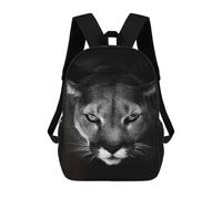 sinyumoney Mochila Escolar Impresa En 3D 17inch Mochila Infantil The Cougar Silver Lion Bolsas Para Libros Bolsas De Viaje De Alta Capacidad Para Niños/estudiantes/adultos