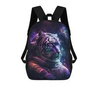 sinyumoney Mochila Escolar Impresa En 3D 17inch Mochila Infantil Tiger Astronaut in Space-5 Bolsas Para Libros Bolsas De Viaje De Alta Capacidad Para Niños/estudiantes/adultos