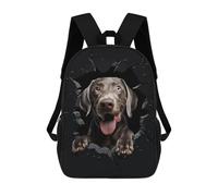 sinyumoney Mochila Escolar Impresa En 3D 17inch Mochila Infantil Weimaraner Bolsas Para Libros Bolsas De Viaje De Alta Capacidad Para Niños/estudiantes/adultos