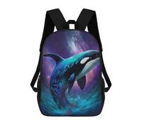 sinyumoney Mochila Escolar Impresa En 3D 17inch Mochila Infantil Whale in Space Art Print-14 Bolsas Para Libros Bolsas De Viaje De Alta Capacidad Para Niños/estudiantes/adultos