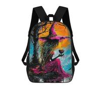 sinyumoney Mochila Escolar Impresa En 3D 17inch Mochila Infantil Witch Holding Cauldron Bolsas Para Libros Bolsas De Viaje De Alta Capacidad Para Niños/estudiantes/adultos