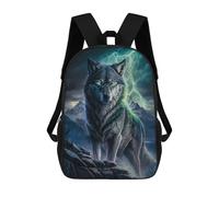 sinyumoney Mochila Escolar Impresa En 3D 17inch Mochila Infantil Wolf Spirit Art Print-3 Bolsas Para Libros Bolsas De Viaje De Alta Capacidad Para Niños/estudiantes/adultos