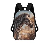sinyumoney Mochila Escolar Impresa En 3D 17inch Mochila Infantil Zebras in The Wild Bolsas Para Libros Bolsas De Viaje De Alta Capacidad Para Niños/estudiantes/adultos