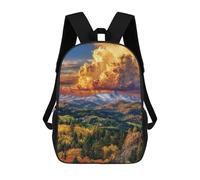 sinyumoney Mochila Escolar Impresa En 3D 17inch Mountain Sunset Landscape-1 Mochila Infantil Mochila Escolar Linda Mochila De Moda Casual Para Niños Y Niñas