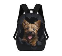 sinyumoney Mochila Escolar Impresa En 3D 17inch Norwich Terrier Mochila Infantil Mochila Escolar Linda Mochila De Moda Casual Para Niños Y Niñas