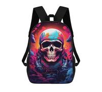 sinyumoney Mochila Escolar Impresa En 3D 17inch Space Skull Art Print -3 Mochila Infantil Mochila Escolar Linda Mochila De Moda Casual Para Niños Y Niñas