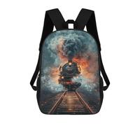 sinyumoney Mochila Escolar Impresa En 3D 17inch Steam Train Adventure-1 Mochila Infantil Mochila Escolar Linda Mochila De Moda Casual Para Niños Y Niñas