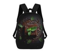 sinyumoney Mochila Escolar Impresa En 3D 17inch Tasty Chocolate Dessert Mochila Infantil Mochila Escolar Linda Mochila De Moda Casual Para Niños Y Niñas