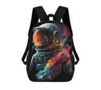 sinyumoney Mochila Escolar Impresa En 3D Astronaut Lost in Space Mochila Infantil Mochila Escolar Linda Mochila Impermeable De Moda Informal Para Niños 17inch