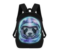 sinyumoney Mochila Escolar Impresa En 3D Astronaut Panda Mochila Infantil Mochila Escolar Linda Mochila Impermeable De Moda Informal Para Niños 17inch