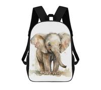 sinyumoney Mochila Escolar Impresa En 3D Baby Elephant Watercolor Mochila Infantil Mochila Escolar Linda Mochila Impermeable De Moda Informal Para Niños 17inch