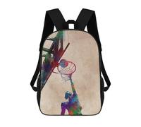 sinyumoney Mochila Escolar Impresa En 3D Basketball Sport Mochila Infantil Mochila Escolar Linda Mochila Impermeable De Moda Informal Para Niños 17inch