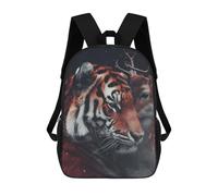 sinyumoney Mochila Escolar Impresa En 3D Bengal Tiger Deer Love Mochila Infantil Mochila Escolar Linda Mochila Impermeable De Moda Informal Para Niños 17inch
