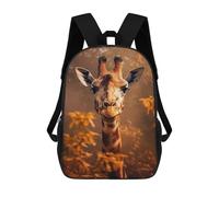 sinyumoney Mochila Escolar Impresa En 3D Close Up Giraffe Mochila Infantil Mochila Escolar Linda Mochila Impermeable De Moda Informal Para Niños 17inch