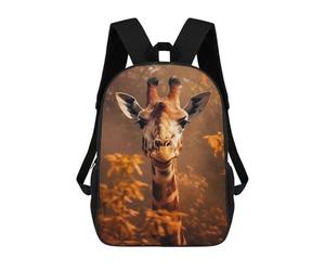sinyumoney Mochila Escolar Impresa En 3D Close Up Giraffe Mochila Infantil Mochila Escolar Linda Mochila Impermeable De Moda Informal Para Niños 17inch